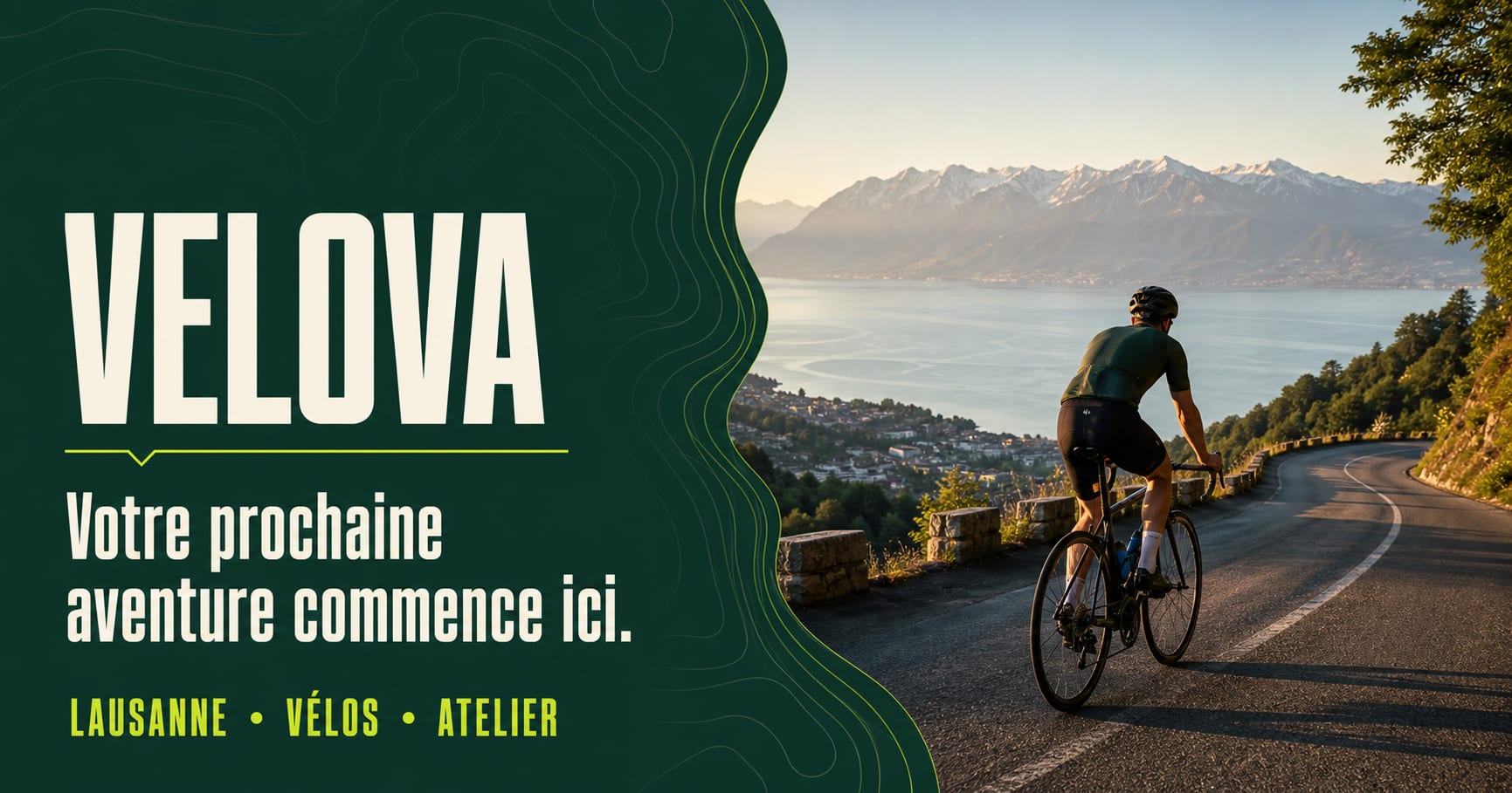 Capture du site catalogue VELOVA Lausanne, projet fictif de démonstration
